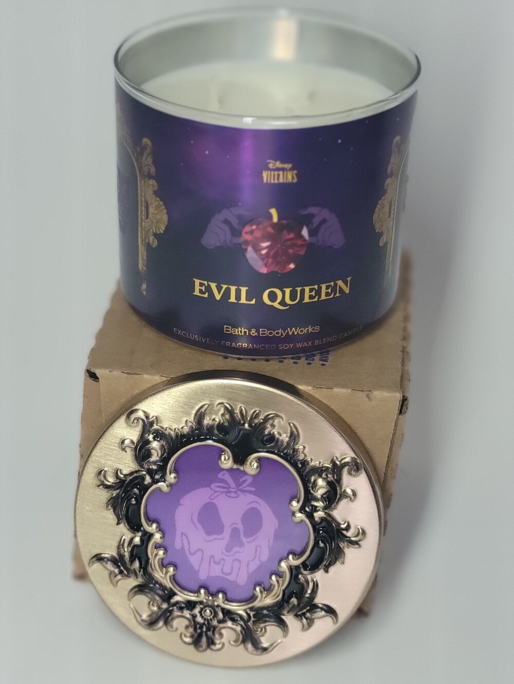 BATH & BODY WORKS Evil Queen Disney Villains, 3 Wick Candle, 3-Wick Halloween